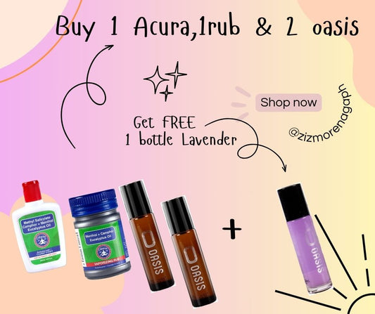 z_1 acura + 1 rub + 2 oasis + 1 free lavender